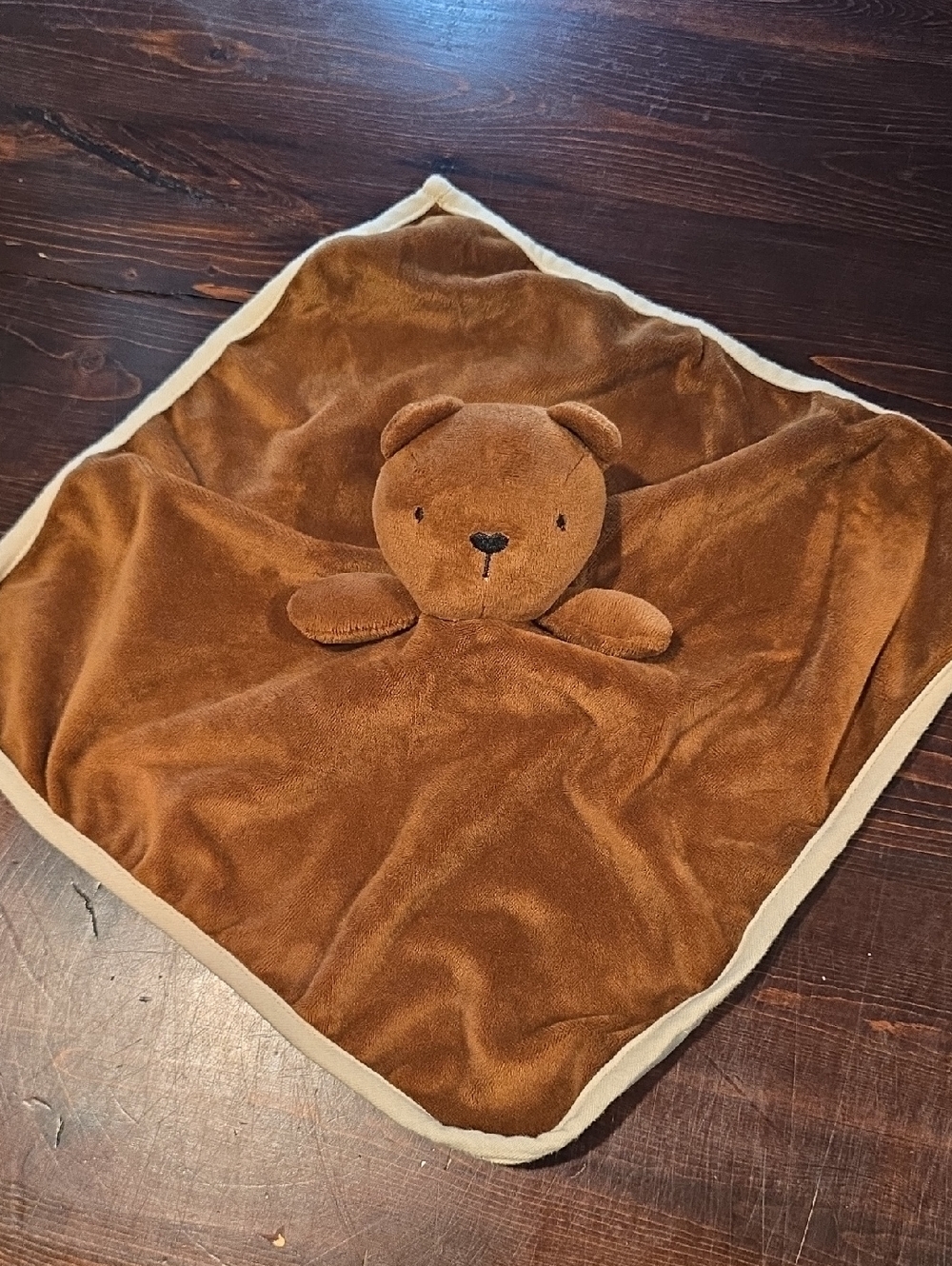 Plush Bear Security Blanket Lovey